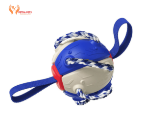 Interactive Dog Football Soccer Ball With Tabs Inflated Training Toy Outdoor Border Collie Balls